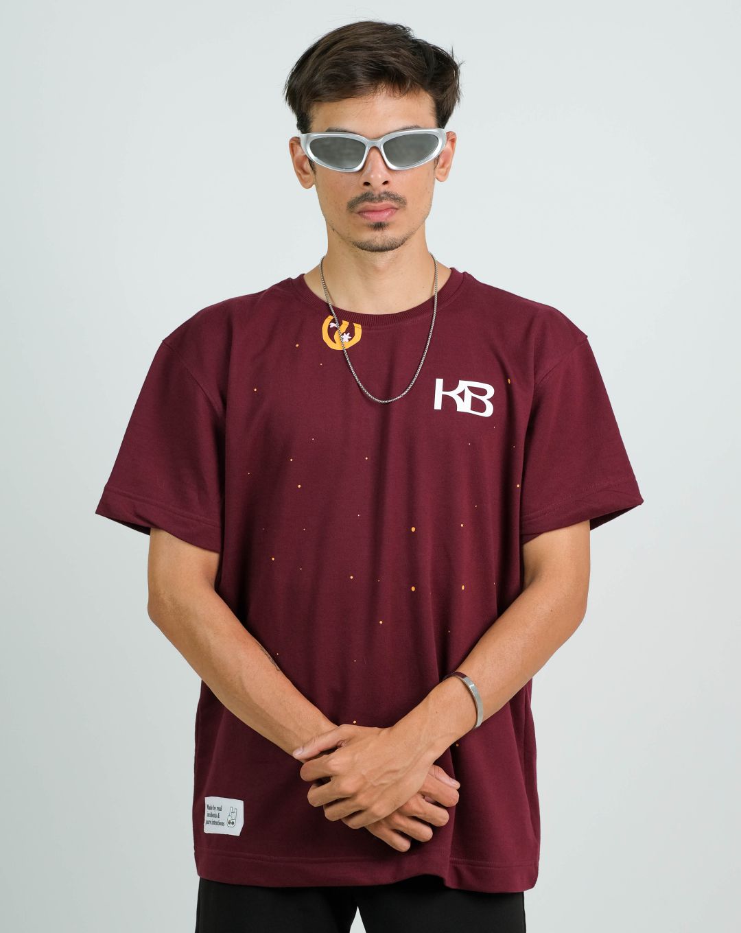 MEDITATE KARO | MAROON | OVERSIZED T-SHIRT