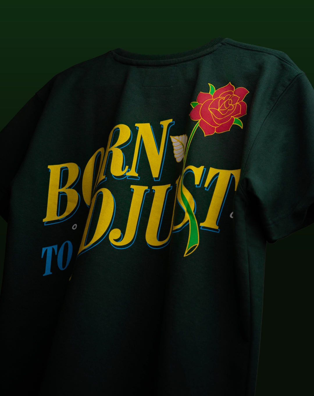 BORN TO ADJUST | GREEN | OVERSIZE UNISEX TSHIRT
