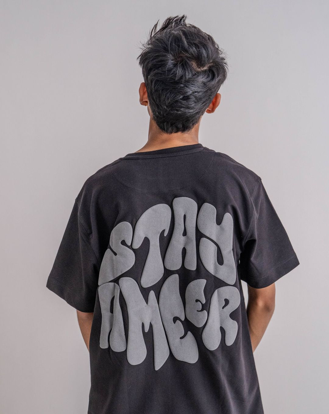 STAY AMEER | BLACK | UNISEX T-SHIRT | (PUFF PRINT)