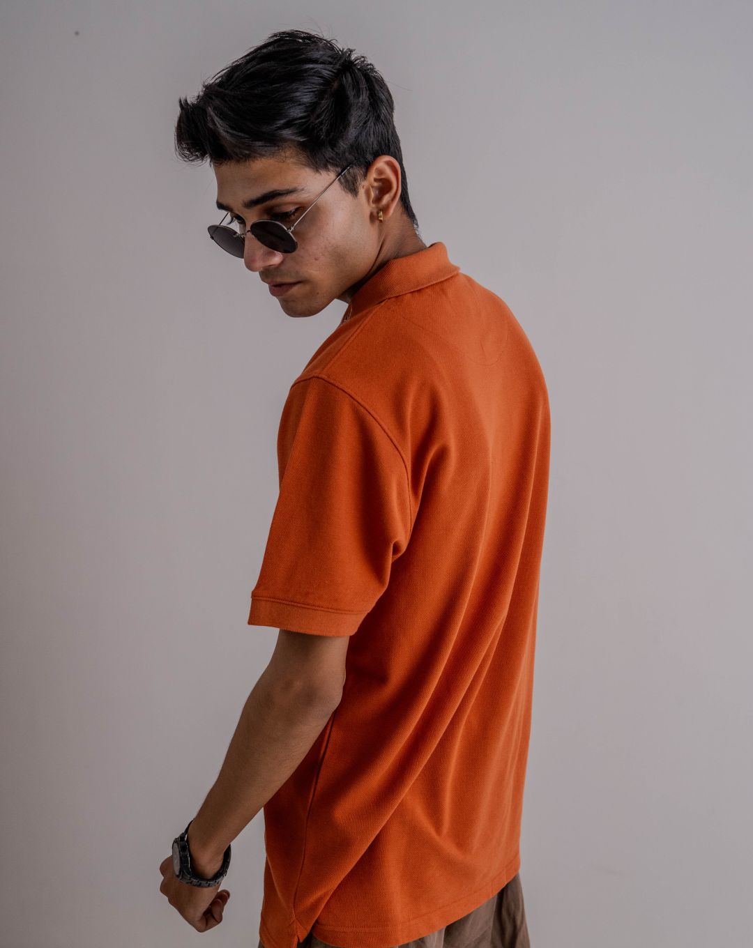 Heart | Polo T Shirt | Oversize | Orange