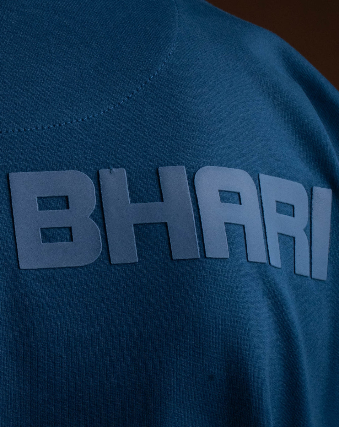 Kaam Bhari Signature | Over Sized T-Shirt |3D Print | Teal Blue