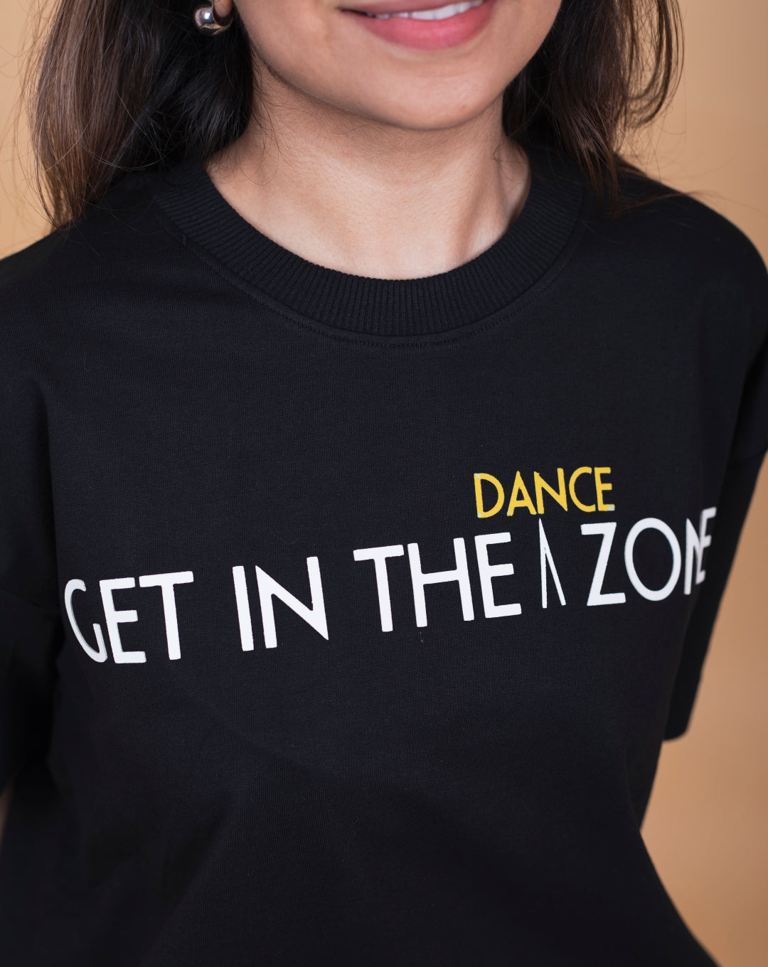 Get in the Zone | Over Sized T-Shirt | TDZ-The Dance Zone | Black