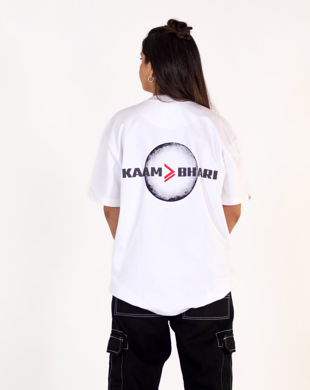 MONA LISA | WHITE | OVERSIZED UNISEX T-SHIRT