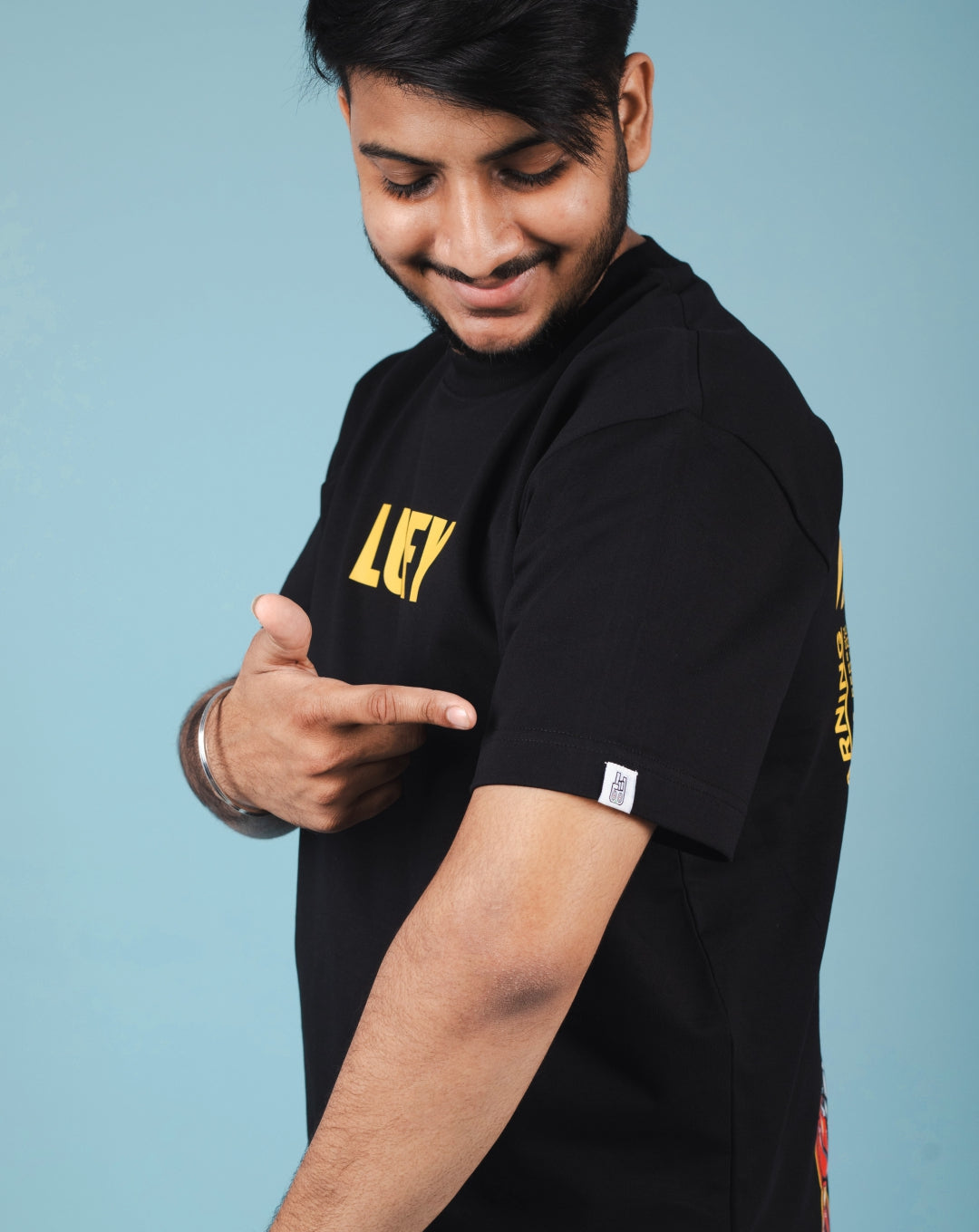 LUFFY | ANIME BLACK OVERSIZE UNISEX TSHIRT | COTTON