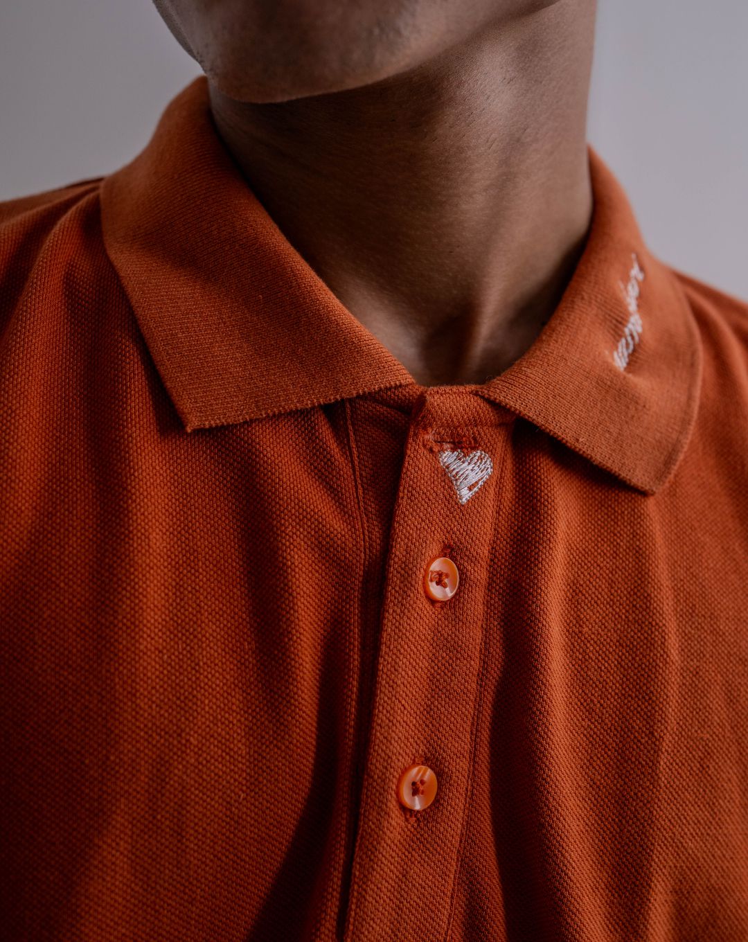 Heart | Polo T Shirt | Oversize | Orange