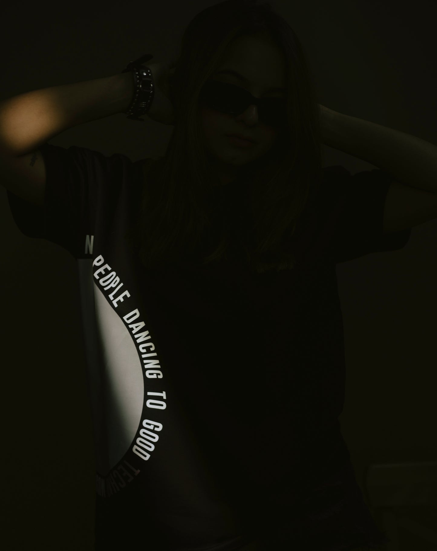 Nice People | Reflective T-Shirt | Over Sized T-Shirt | Black | DJ Kiara