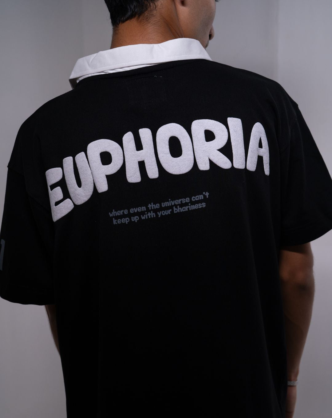 Euphoria | Polo T Shirt | Oversize | Black