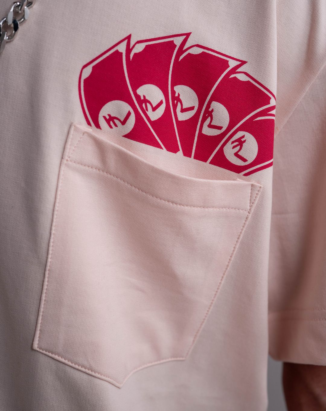 STAY AMEER | MARSHMELLOW | UNISEX T-SHIRT WITH POCKET | (PUFF PRINT)
