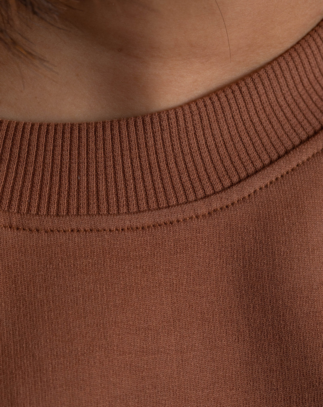 Kaam Bhari Signature Crop Top | Brown | Oversize
