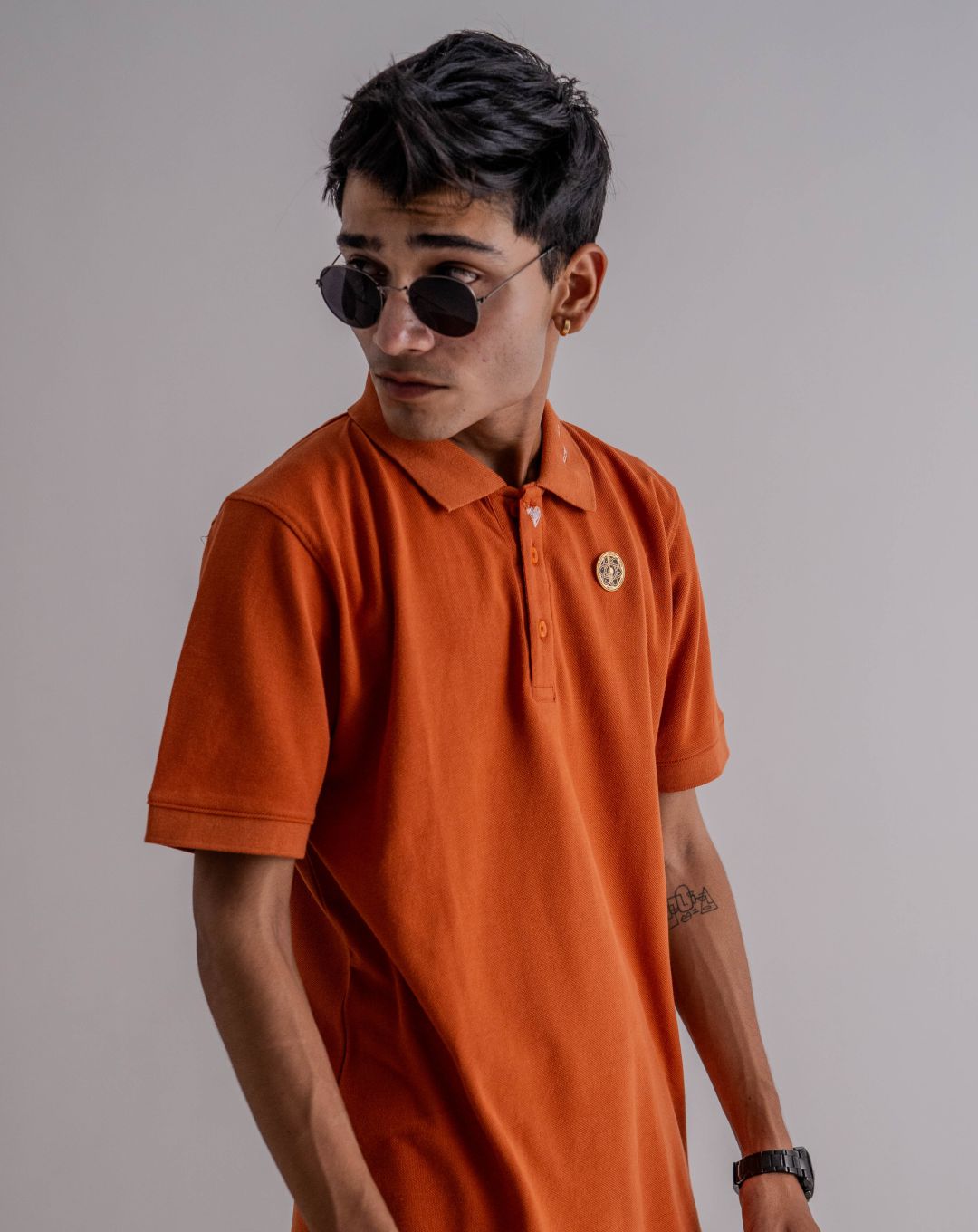 Heart | Polo T Shirt | Oversize | Orange