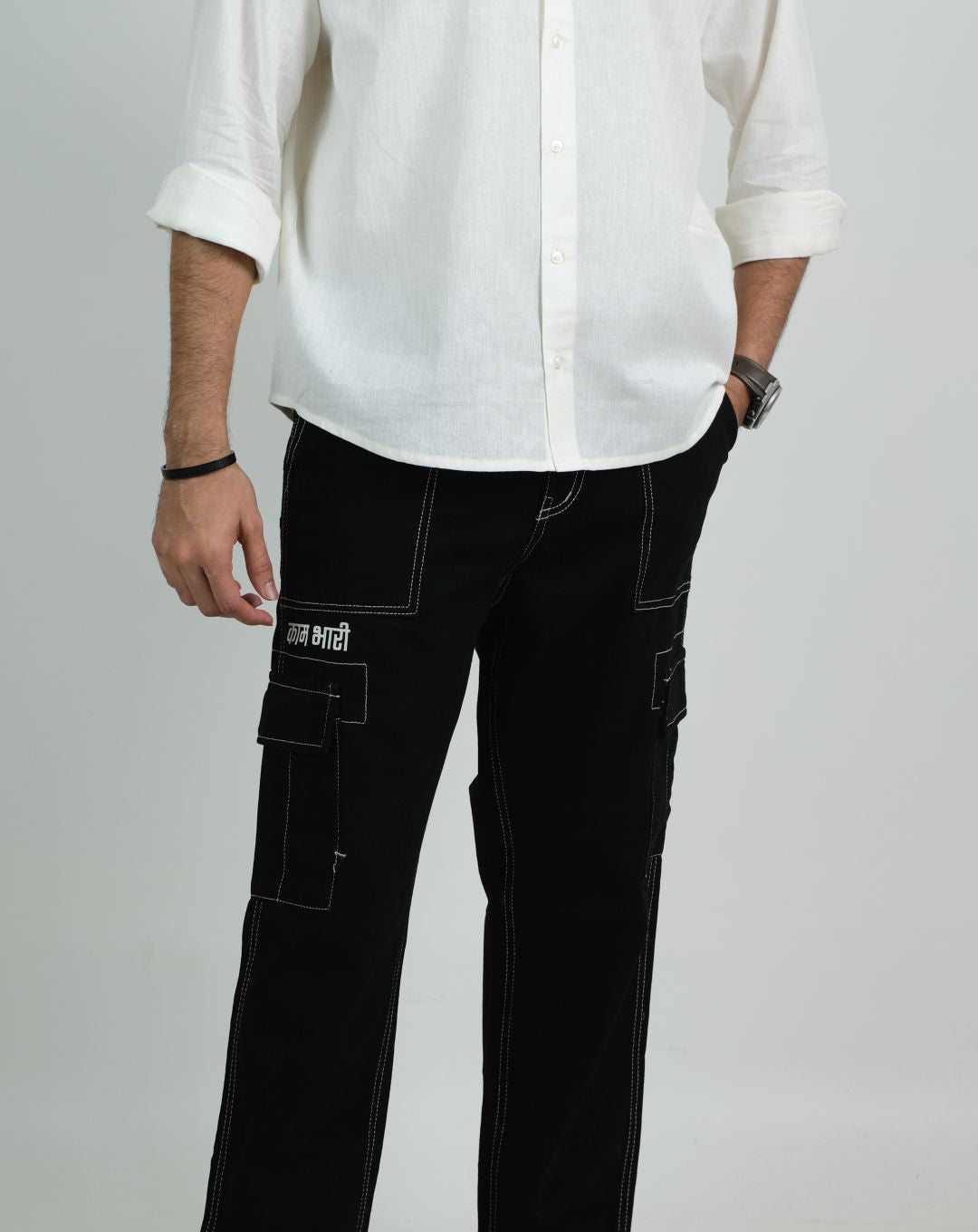 What Do You Do | Oversize Shirt | White | Unisex | Linen