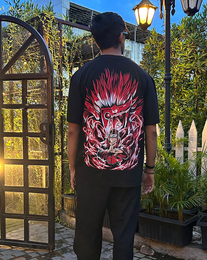 ITACHI | Anime BLACK OVERSIZE UNISEX TSHIRT | COTTON
