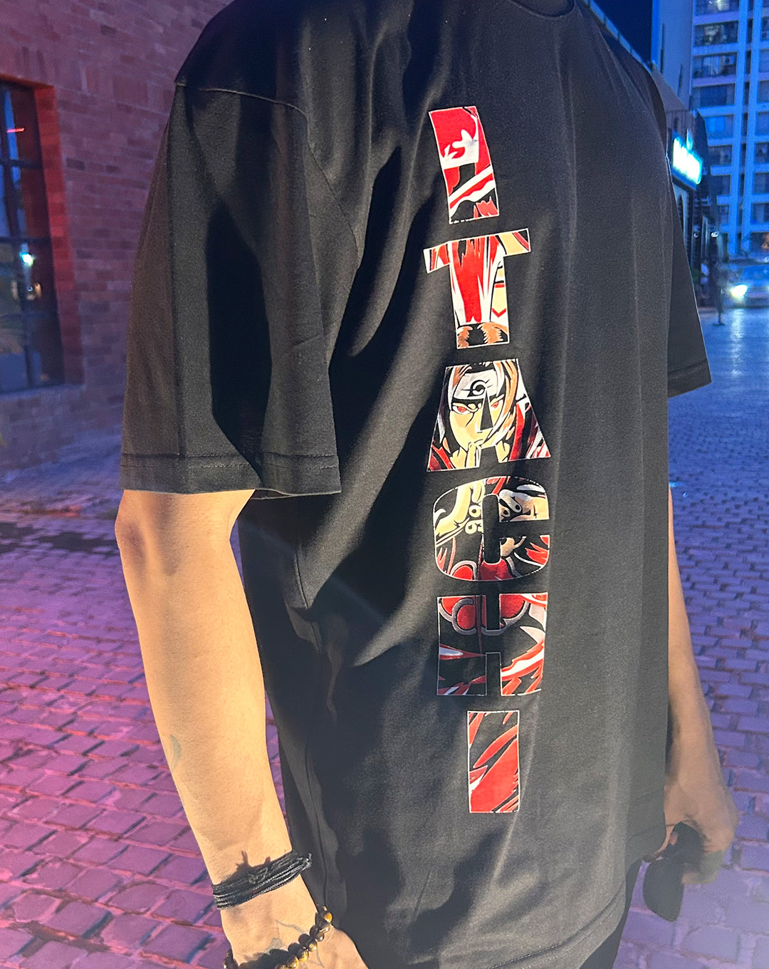 ITACHI | Anime BLACK OVERSIZE UNISEX TSHIRT | COTTON