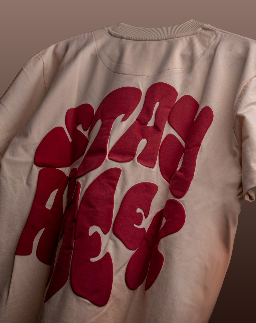 STAY AMEER | MARSHMELLOW | UNISEX T-SHIRT WITH POCKET | (PUFF PRINT)