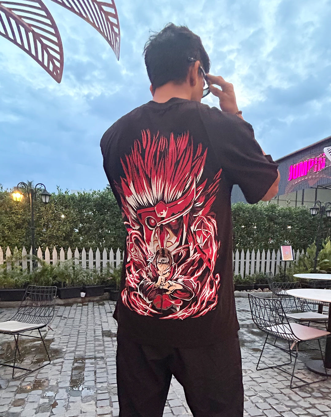 ITACHI | Anime BLACK OVERSIZE UNISEX TSHIRT | COTTON