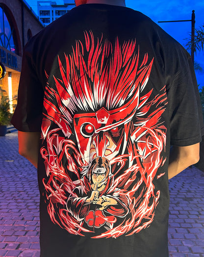 ITACHI | Anime BLACK OVERSIZE UNISEX TSHIRT | COTTON