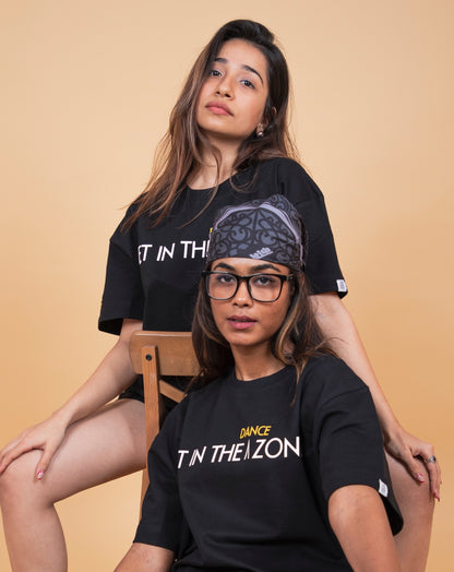 Get in the Zone | Over Sized T-Shirt | TDZ-The Dance Zone | Black