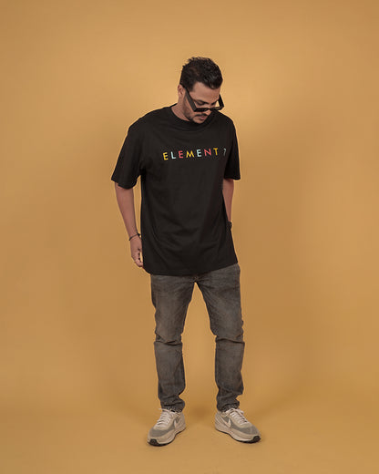 Headphone | Over Sized T-Shirt | Element7 | Black