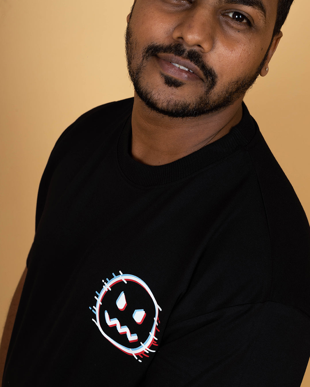 Devil Face | Over Sized T-Shirt | Element7 | Black