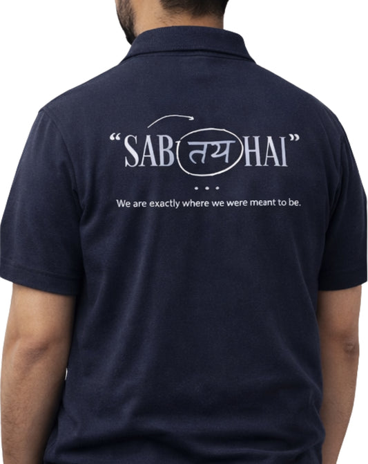 Sab Tay Hai | Polo T Shirt | Oversize | Blue