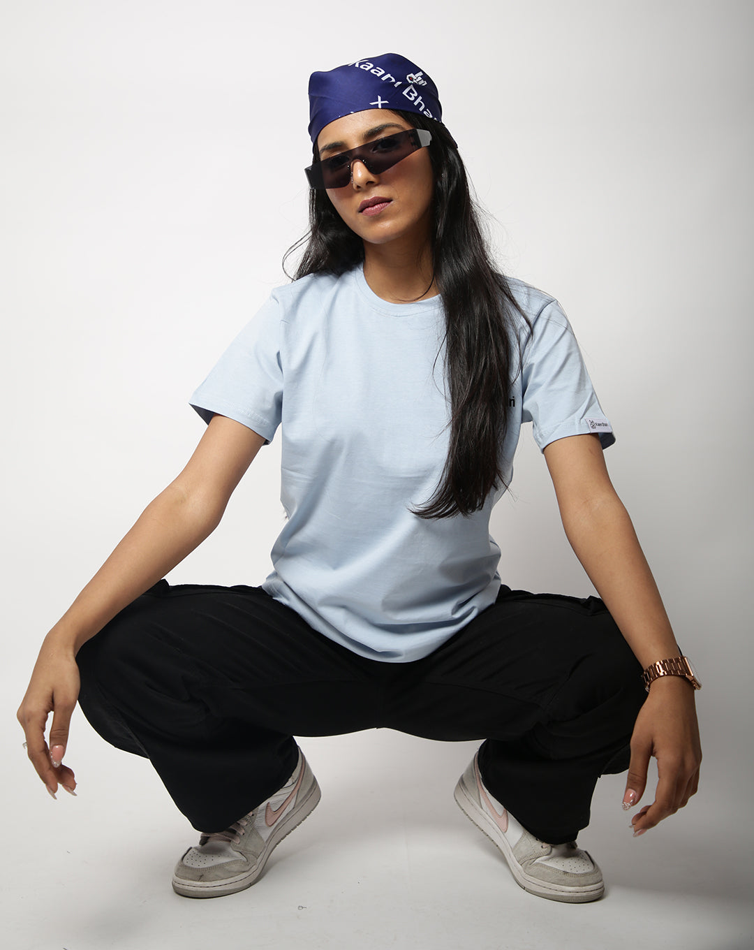 SOLID SKY BLUE REGULAR FIT T-SHIRT
