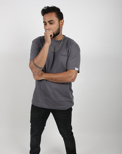 SOLID 250 CHARCOAL GREY OVERSIZE TSHIRT