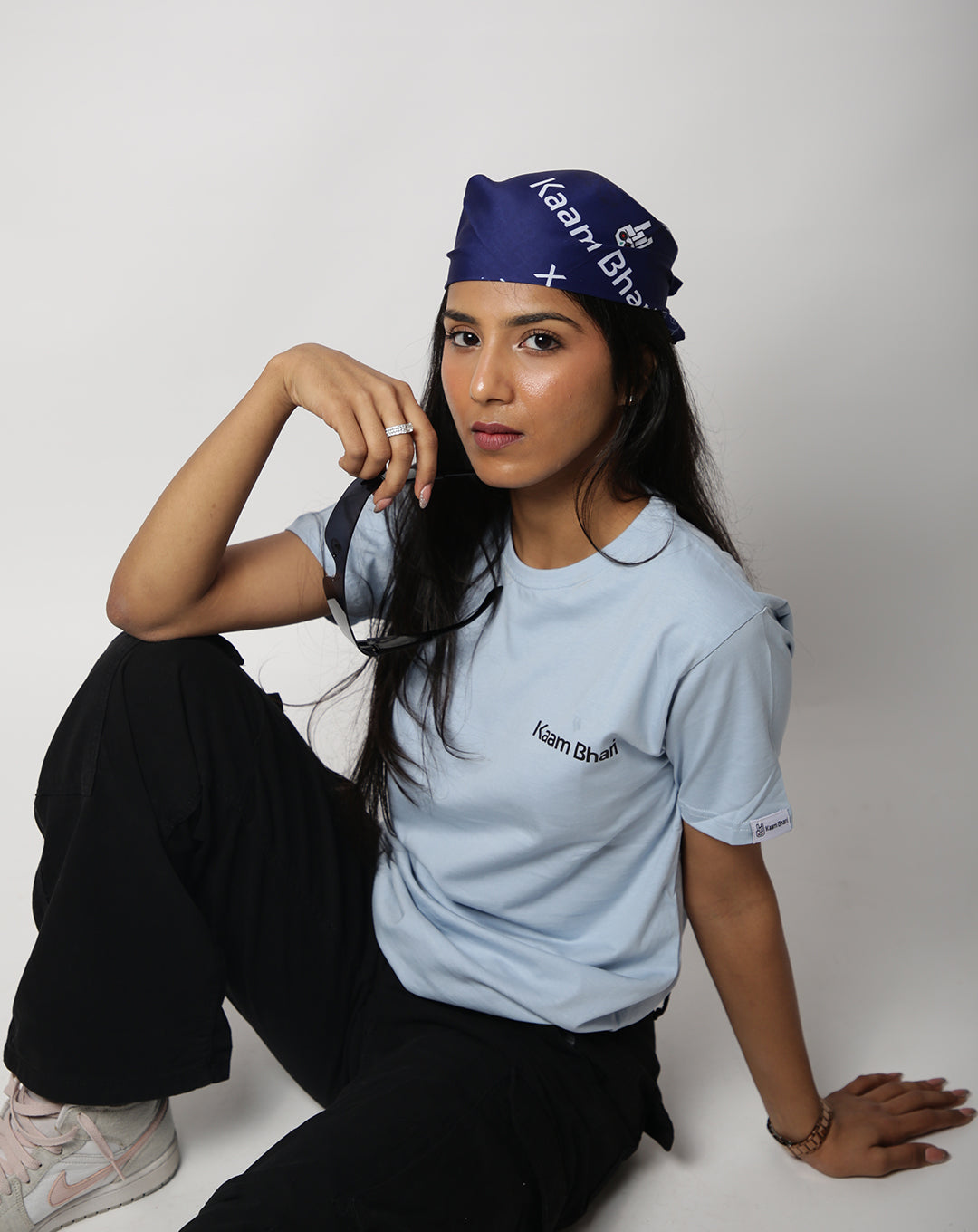 SOLID SKY BLUE REGULAR FIT T-SHIRT