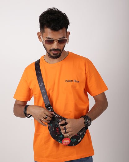 SOLID ORANGE REGULAR FIT TSHIRT