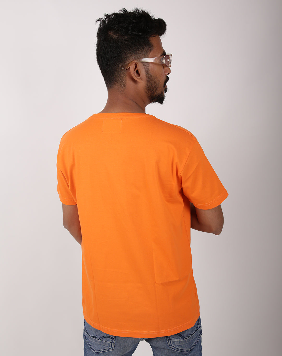 SOLID ORANGE REGULAR FIT TSHIRT