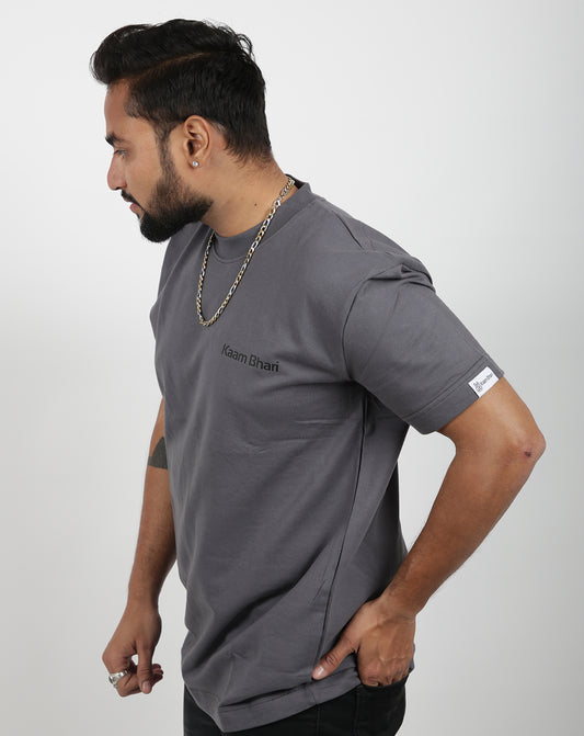 SOLID 250 CHARCOAL GREY OVERSIZE TSHIRT