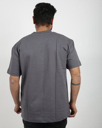 SOLID 250 CHARCOAL GREY OVERSIZE TSHIRT