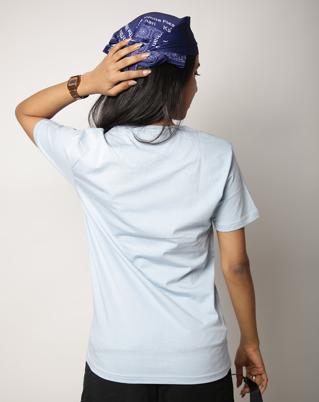 SOLID SKY BLUE REGULAR FIT T-SHIRT
