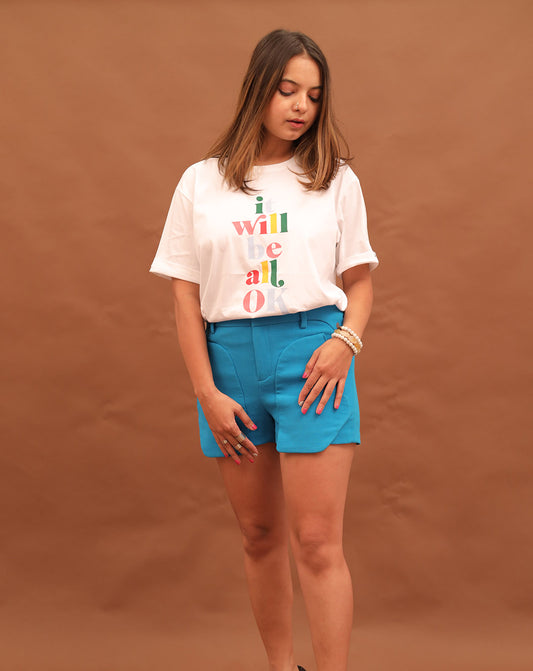 It Will Be All Okay (Unisex Round neck white regular T-shirt)