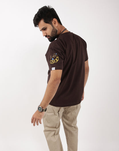 ARTIST OF YOUR OWN LIFE BROWN OVERSIZE UNISEX TSHIRT