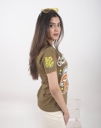 Stay Classy (Unisex Round Neck OLIVE GREEN STREETWEAR T-shirt)