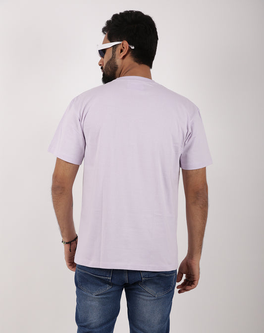 SOLID LAVENDER OVERSIZE TSHIRT