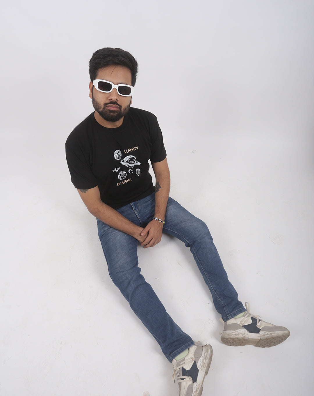 NASA BLACK OVERSIZE UNISEX TSHIRT COTTON